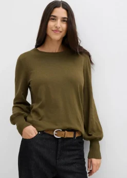 Pullover mit Ballon-Ärmel