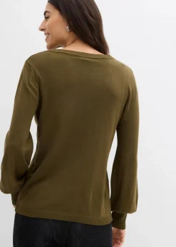 Pullover mit Ballon-Ärmel