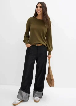 Pullover mit Ballon-Ärmel