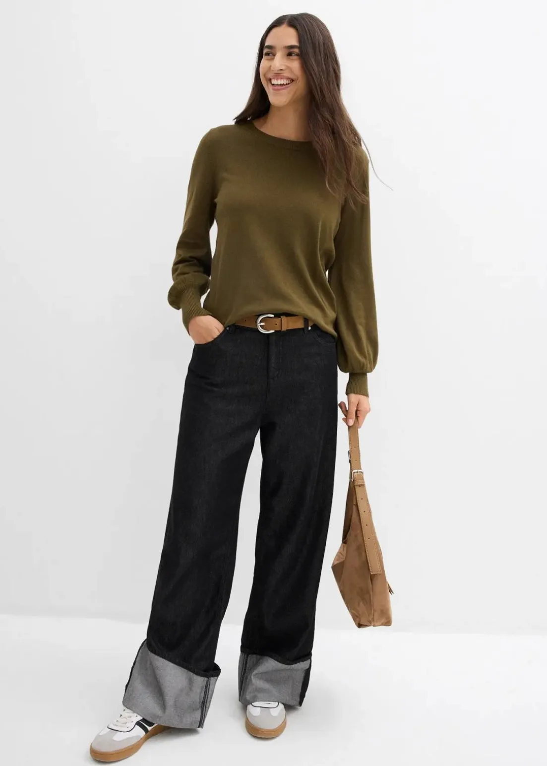 Pullover mit Ballon-Ärmel