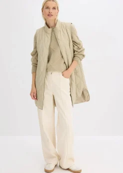 Pullover mit horizonatalem Zopfmuster