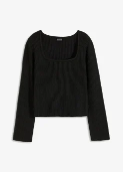 Pullover mit Karree-Ausschnitt