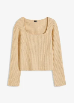 Pullover mit Karree-Ausschnitt