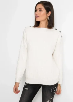 Pullover mit Knöpfen