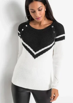 Pullover mit Knöpfen