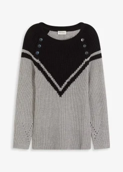 Pullover mit Knöpfen