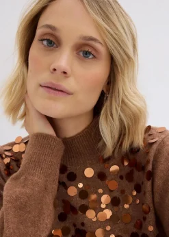 Pullover mit Pailetten