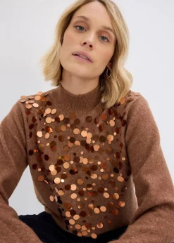 Pullover mit Pailetten