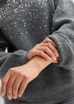 Pullover mit Pailletten