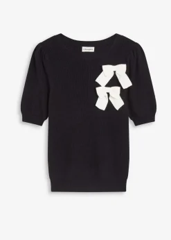 Pullover mit Schleifen-Applikation