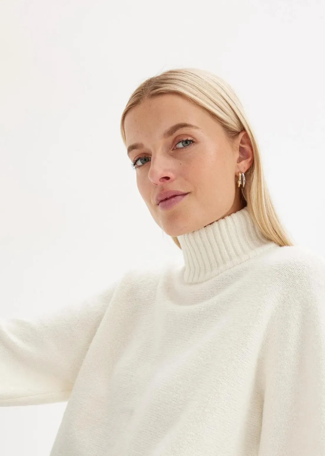 Pullover mit Stehkragen