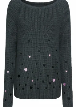 Pullover mit Stickerei