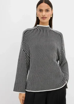 Pullover mit Turtleneck aus Viskose-Mix