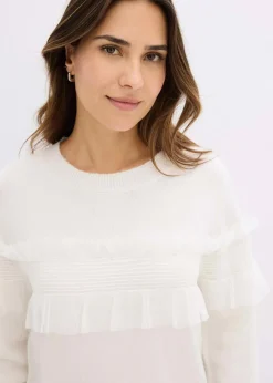 Pullover mit Volants