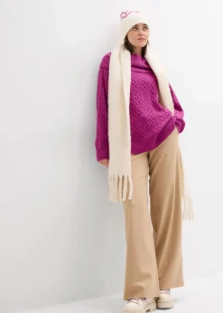 Pullover mit Zopfmuster