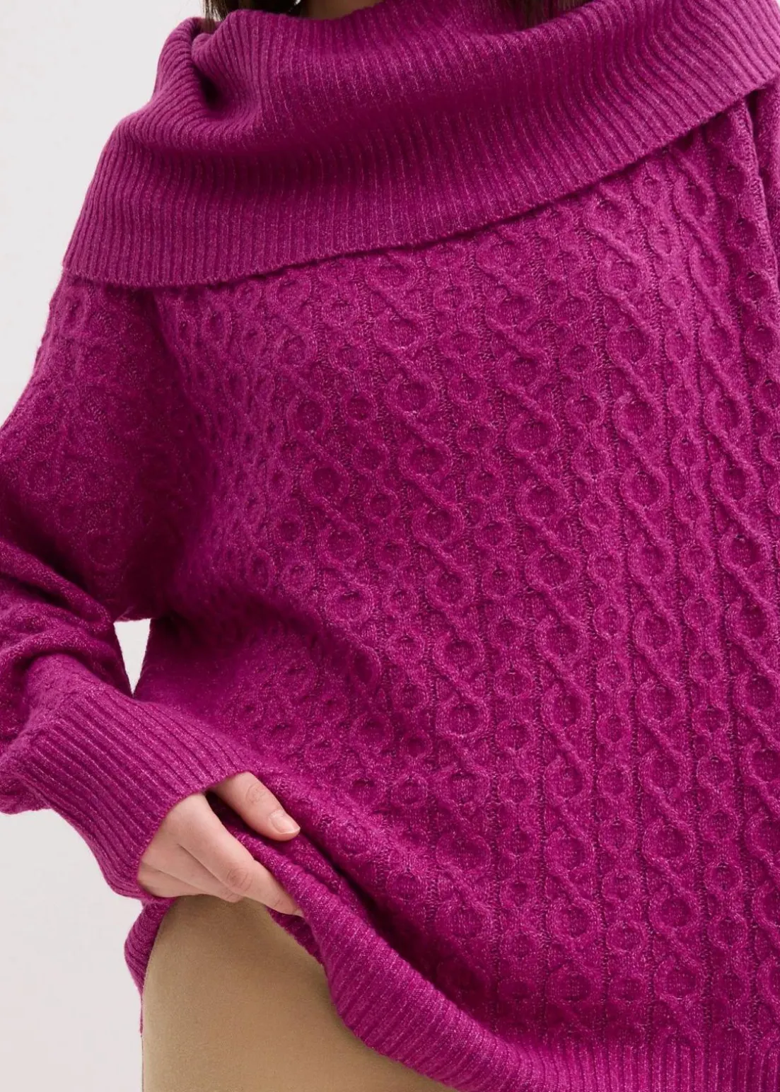 Pullover mit Zopfmuster