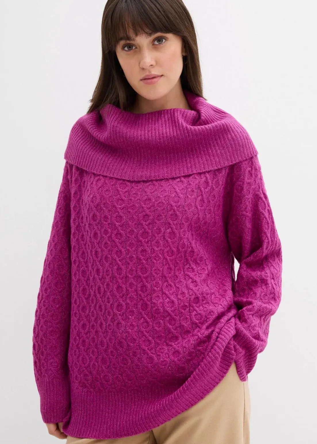Pullover mit Zopfmuster