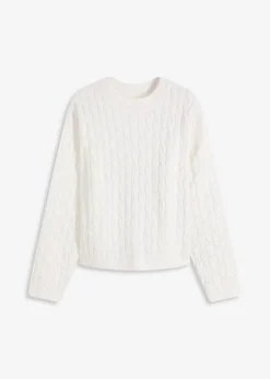 Pullover mit Zopfmuster