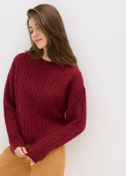 Pullover mit Zopfmuster