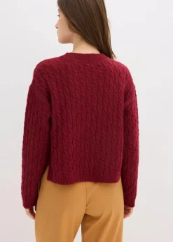 Pullover mit Zopfmuster