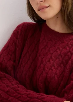 Pullover mit Zopfmuster