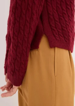 Pullover mit Zopfmuster