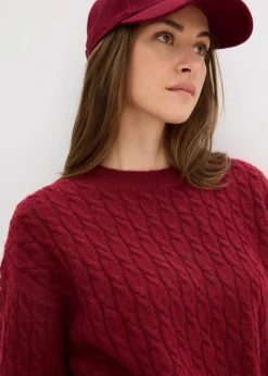 Pullover mit Zopfmuster