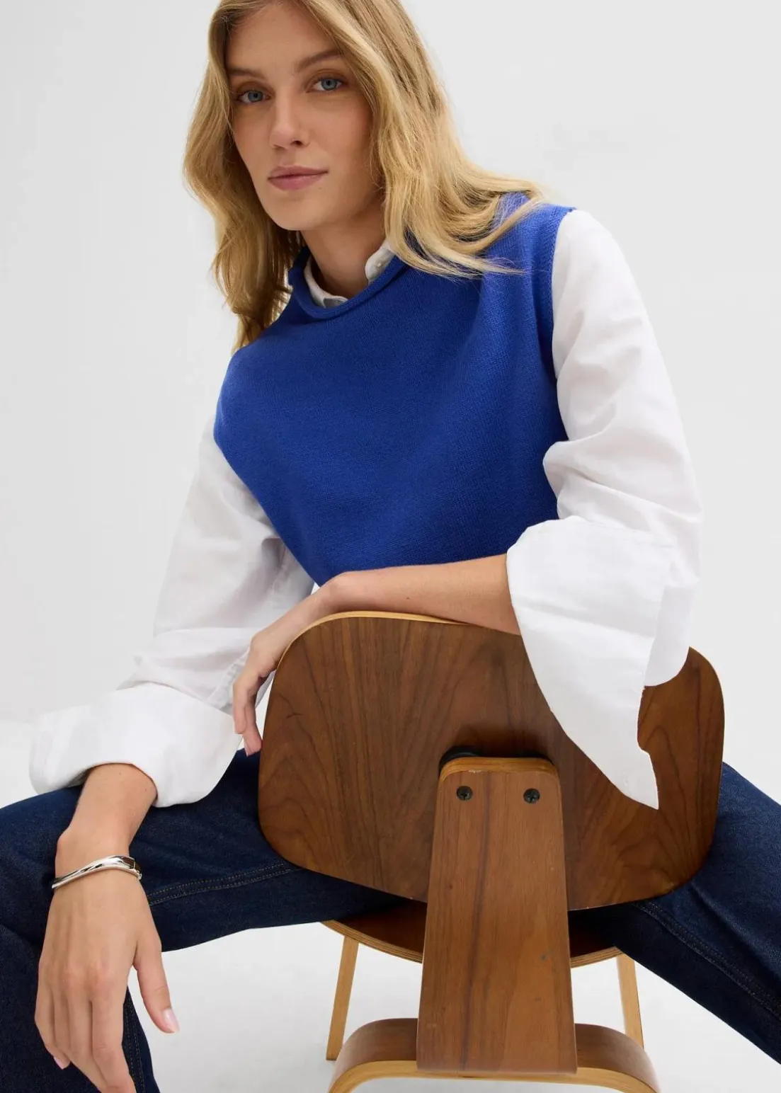 Pullunder aus reiner Baumwolle