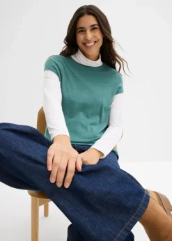 Pullunder aus softem Viskose-Mix