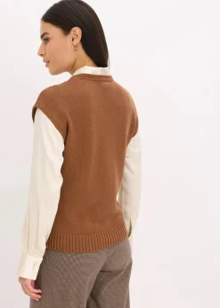 Pullunder mit Baumwollanteil