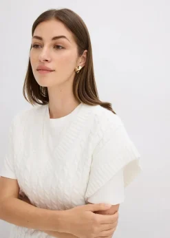 Pullunder mit Zopfmuster