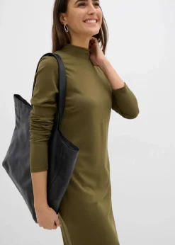 Punto Di Roma Kleid mit Stehkragen