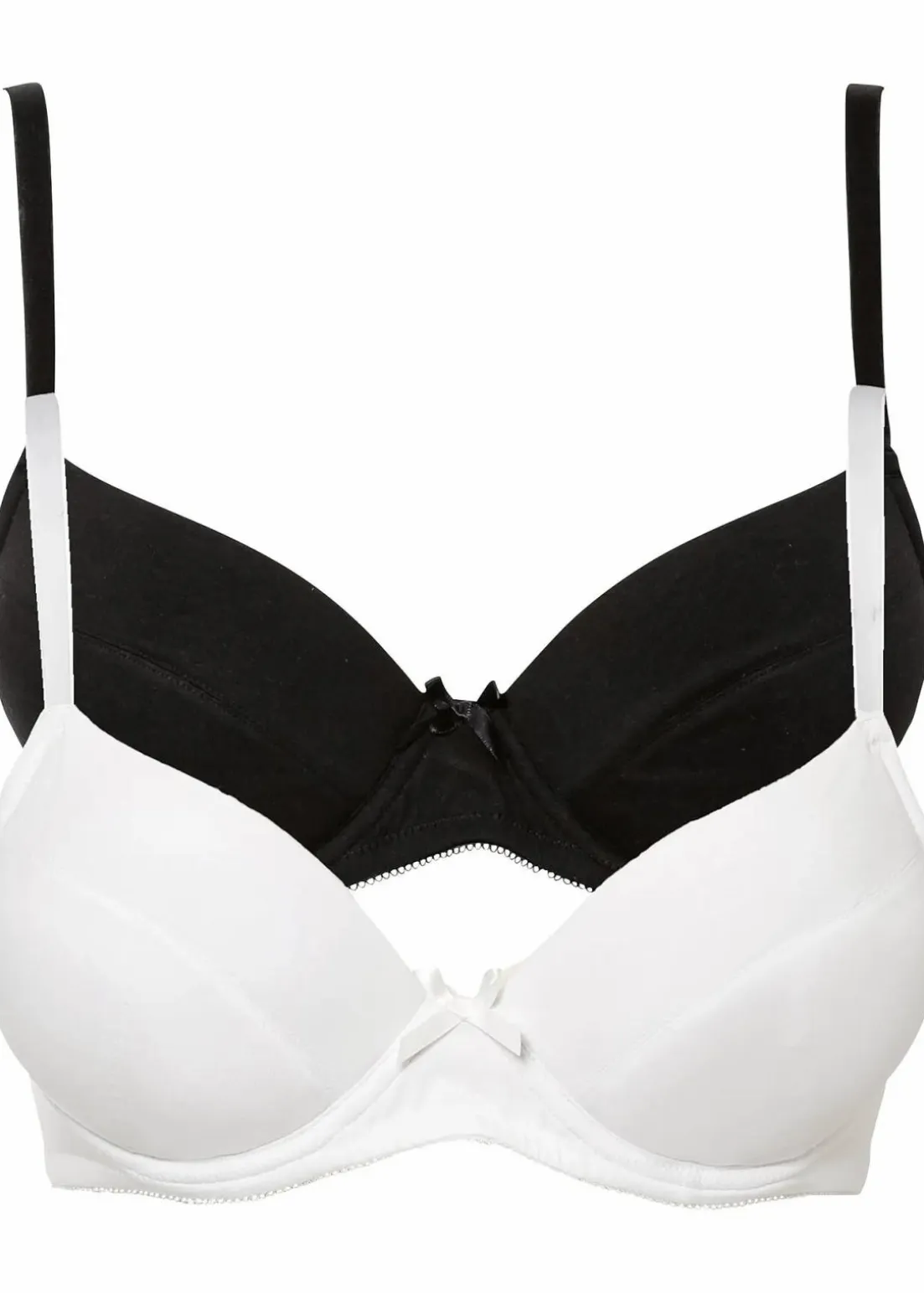 Push-up-BH mit Bügel mit Bio-Baumwolle (2er Pack)