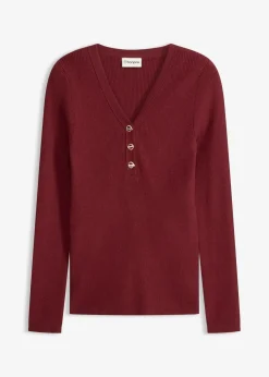 Rippenpullover mit Viskose