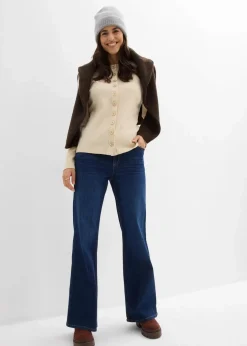 Ripp-Langarmshirt aus reiner Baumwolle