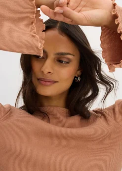 Rippshirt aus reiner Baumwolle