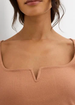 Rippshirt aus reiner Bio-Baumwolle