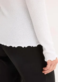 Rippshirt aus Viskose-Mix