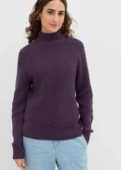 Rippstrickpullover aus reiner Bio-Baumwolle