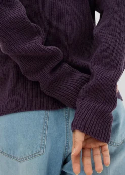 Rippstrickpullover aus reiner Bio-Baumwolle