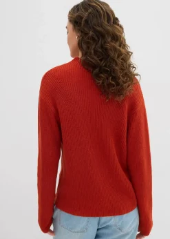 Rippstrickpullover aus reiner Bio-Baumwolle