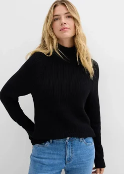 Rippstrickpullover aus reiner Bio-Baumwolle