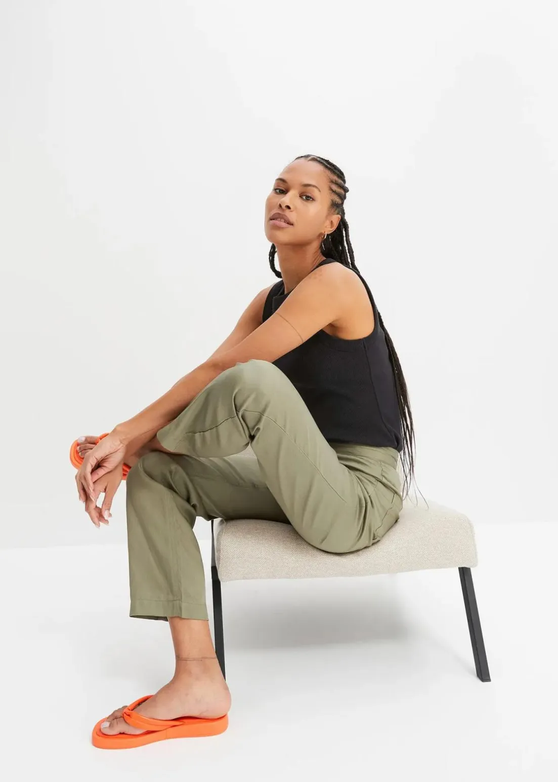 Ripp-Top aus reiner Bio-Baumwolle