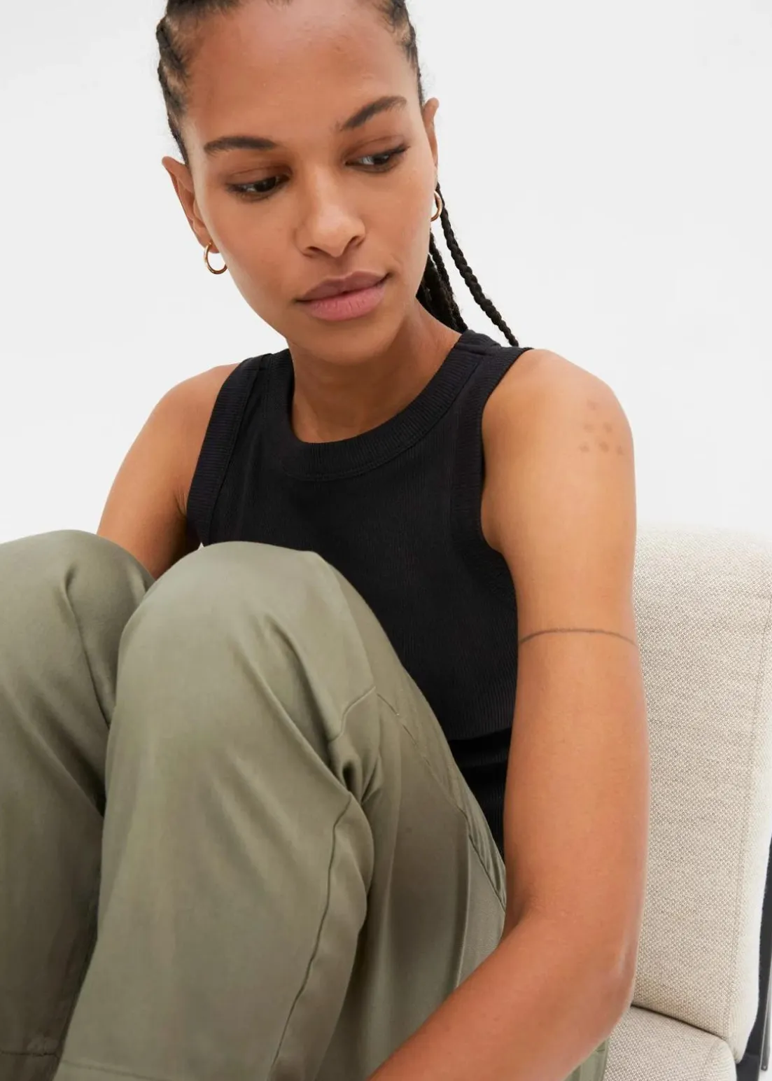 Ripp-Top aus reiner Bio-Baumwolle