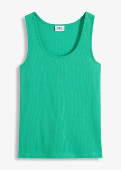 Ripp-Top aus reiner Bio-Baumwolle