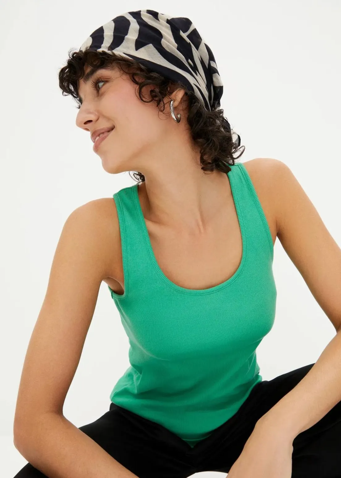 Ripp-Top aus reiner Bio-Baumwolle