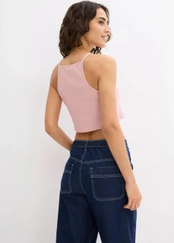 Ripp-Top aus reiner Bio-Baumwolle