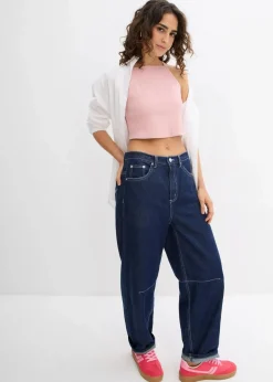 Ripp-Top aus reiner Bio-Baumwolle