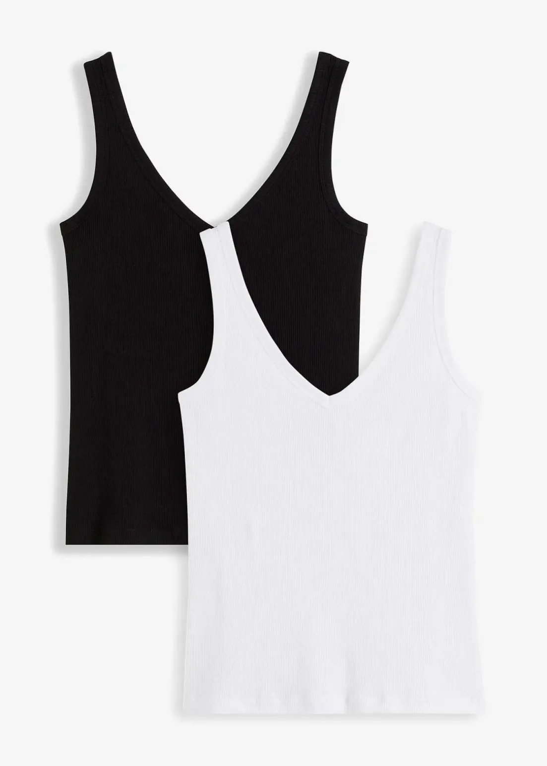 Ripp-Top aus reiner Bio-Baumwolle (2er Pack)