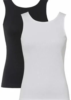 Ripp-Top aus reiner Bio-Baumwolle (2er Pack)